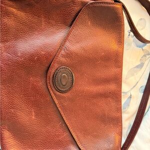Classic Brown Leather Crossbody Bag